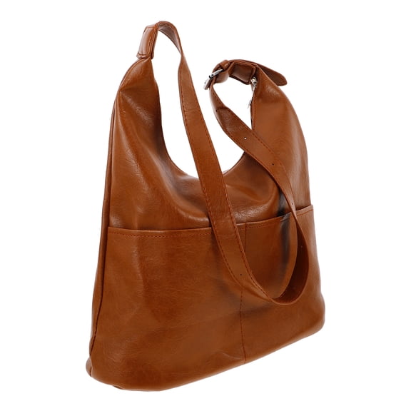 FRCOLOR Women Tote Bag Large Shoulder Bags Soft Pu Leather Slouch Bag Shoulder Purse Casual Handbags Big Capacity Shopping Work Bag For Ladies