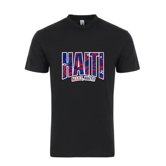 Haiti Soccer T-Shirt 2026 – Unisex Adult Football Fan Tee, World Tournament Supporter Shirt - Black - S