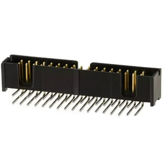 103310-7  Connector Shrouded Header HDR 34 POS 2.54mm Solder RA Thru-Hole