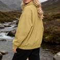 thumbnail image 5 of Women's Windbreaker Jackets without Hood Full Zip Stand Lapel Collar Windproof Waterproof Nylon Fall Coat (M, Yellow), 5 of 7