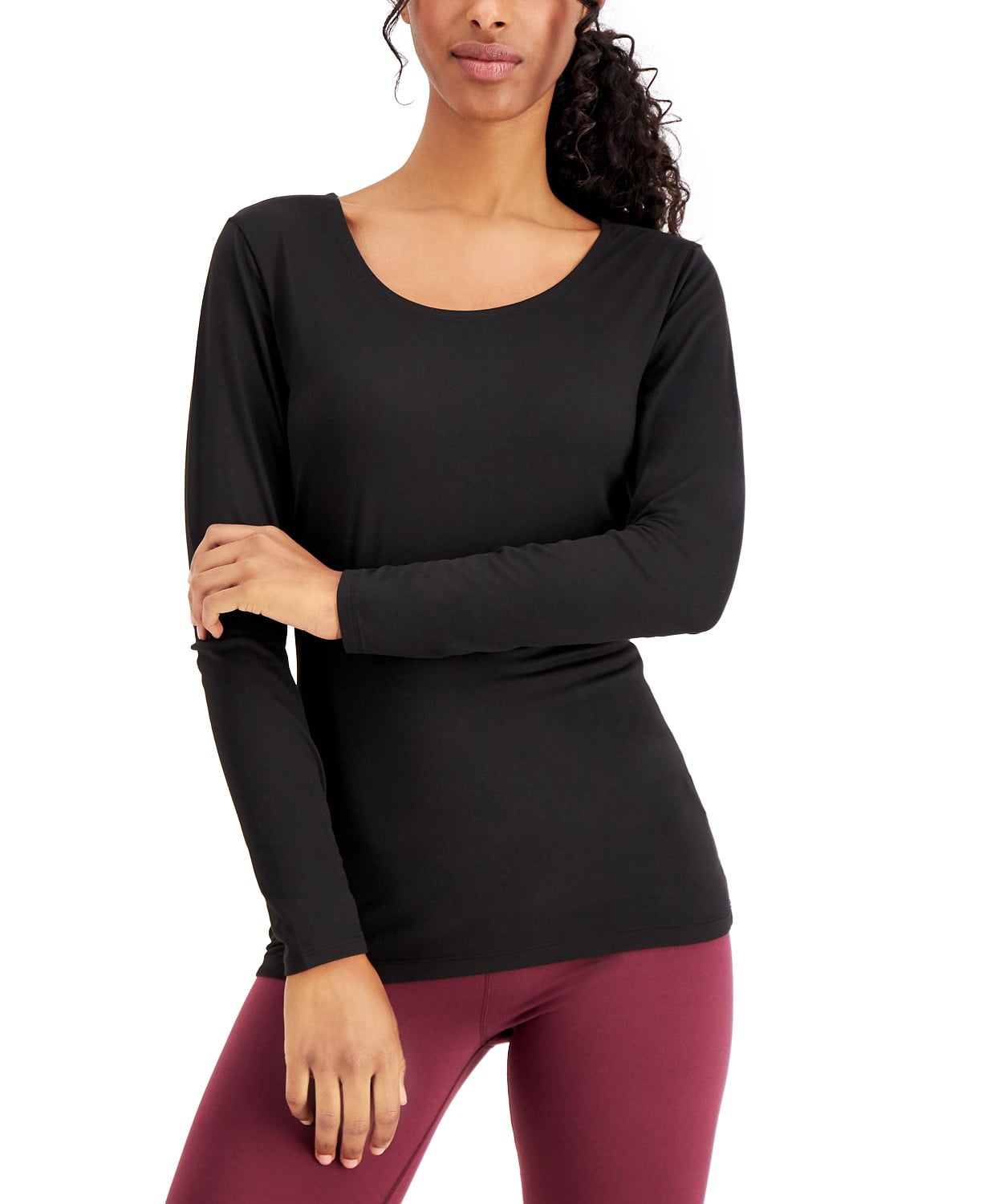 Pick Your Size&Color #324 32 Degrees Heat Women's Scoop Neck Long sleeve top 