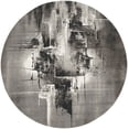 thumbnail image 2 of Nourison Twilight Abstract Grey/Ivory/Black 8' x round Area Rug, (8 Round), 2 of 8