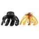 thumbnail image 5 of Sonducket Paquete de 4 pasadores Grip Clips de garra de plástico sólido Accesorios negros y marrones Pasadores de San Valentín para Accesorio para el cabello Negro, 5 of 6
