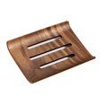 thumbnail image 4 of Jabonera de madera con orificios de drenaje, antideslizante, rústica, decorativa, hecha a mano, ideal para el hogar, la encimera o el hotel., 4 of 8