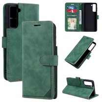 Dteck Smartphone Wallet Flip Case for Samsung Galaxy S23 FE Case, Shockproof Folio Kickstand Card Slot Magnetic PU Leather Protect Folio Cover RFID Blocking Protection Case Flip Case,Green