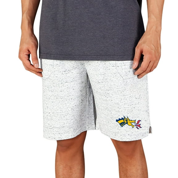 Men's Concepts Sport White/Charcoal Drexel Dragons Throttle Knit Jam Shorts