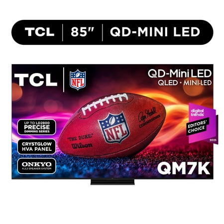 TCL 85  Q Series 4K UHD HDR QD-Mini LED Smart TV with Google TV – 85QM7K