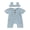 Gray, variant on Bagilaanoe Newborn Baby Girl Boys Summer Jumpsuit Short Sleeve Bodysuit + Hairband 3M 6M 12M 18M Infant Casual One Piece Romper
