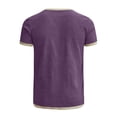 thumbnail image 4 of CUSTG Men Tshirts Textured T Shirt Soft Breathable Crew Neck Short Sleeve Tops For Casual Comfort And Everyday Wear Breathable Solid Color Summer T-Shirts, 4 of 5