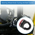 thumbnail image 2 of Ofertas Únicas Perilla del Volante de 38 mm para Automóvil Textura de Fibra de Carbono Rotador de Volante para SUV Camiones Pickup Semirremolques Furgonetas Barcos Rojo Negro 1 Juego, 2 of 7