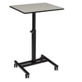 thumbnail image 1 of Pemberly Row Modern Powder-Coated Metal Sit and Stand Student's Desk in Gray, 1 of 9