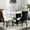 White+Black, variant on Rubberwood Frame, High - density Foam Cushion - Offer Firm Support - Dining at Table - Sit Steadily