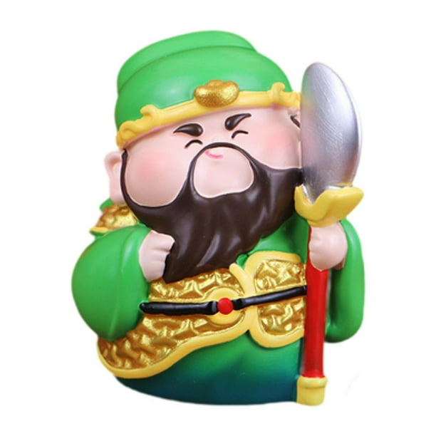Escultura de resina, estatua tradicional china, adorno hecho a mano, hermosas figuras para Guan Yu