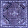 thumbnail image 1 of Ahgly Company Machine Washable Indoor Square Persian Blue Traditional Area Rugs, 6' Square, 1 of 4