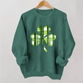thumbnail image 1 of TaTaai Women St Patrick's Day Printed Casual Long Sleeve Crew Neck Sweatshirt No Hood Ladies Spring Festival Street Wear Soft Warm Machine Washable No Fading Top Gift, 1 of 6