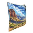 thumbnail image 2 of Haiem Western Desert Cactus Print Velvet Soft Solid Decorative Square Throw Pillow Covers Set with Elegant Piping Christmas Cushion Case for Sofa Bedroom Car-16"x16", 2 of 8
