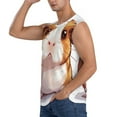 thumbnail image 3 of Pofeuu Cartoon Guinea Pig Print Men's Muscle T-Shirt, Sleeveless, Muscle Tank, Classic Muscle Tee Top For Men Casual Sleeveless Muscle T-Shirt Trendy Clothes-3X-Large, 3 of 7