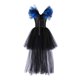 thumbnail image 4 of Vestido sin mangas con cuello redondo hasta la rodilla para niños de Europa y Estados Unidos, vestido de princesa de malla, ropa de juego de rol de payaso de Halloween, ropa de actuación para fiestas, 4 of 4