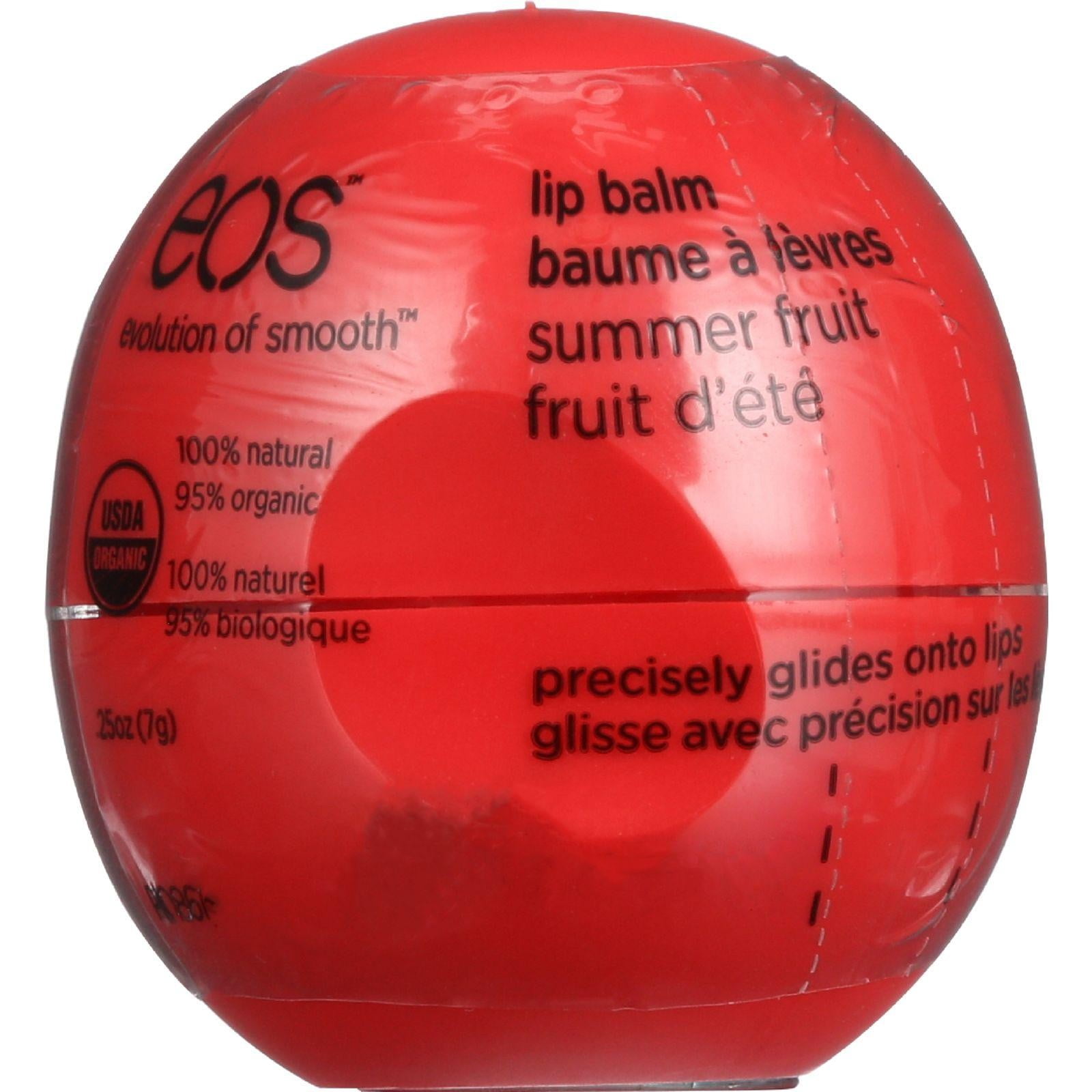 Eos Products Lip Balm Organic Smooth Sphere Summer Fruit .25 Oz