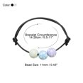 thumbnail image 2 of Uxcell 11mm Soccer Charm Bracelets Sports Beads Bracelet Inspirational Wristbands Colorful 1Set/12Pcs, 2 of 6