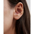 thumbnail image 4 of Gold Ear Cuff Earrings for Women Non Piercing, 14K Gold Plated/Silver Cuff Earrings for Women, Hypoallergenic Cubic Zirconia Cartilage Hoop Earring Fashion Jewelry Set, 4 of 6