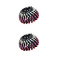 thumbnail image 4 of Justharion Hair Accessory Quick And Convenient Hair Styling Wide Teeth For Thick Hair Various Colors And Styles Gradient red 2Set, 4 of 6