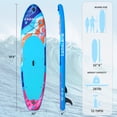 thumbnail image 5 of Cadalene Inflatable Stand Up Paddle Board with Camera Mount,Non-Slip EVA,10'6" SUP Paddleboard for Youth & Adults, 5 of 8