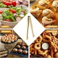 thumbnail image 5 of Kitchen Utensil Set Gold Stainless Mini Service Tongs 6 Inch Tongs Stainless Sugar Cube Tongs Ice Tongs Mini Food Clip Food Bread Clip Sugar Cube Clip Ice Clip Ice Cube Clip, 5 of 5