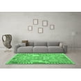 thumbnail image 3 of Ahgly Company Indoor Rectangle Abstract Emerald Green Contemporary Area Rugs, 2' x 4', 3 of 4