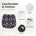 thumbnail image 4 of Pofeuu Sharks In Sunglasses Print Women's Athletic Shorts Running Workout Shorts Tummy Control Quick Dry Gym Shorts with Pockets Double layer sports shorts-XX-Large, 4 of 7