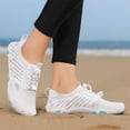 thumbnail image 2 of lnmuld Men Women Barefoot Shoes Breathable Mesh Shoes for Water Yoga Fitness Hiking Color:White,Size:10, 2 of 7