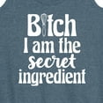 thumbnail image 3 of Instant Message - B-tch I Am The Secret Ingredient - Women's Racerback Tank Top, 3 of 6