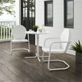 thumbnail image 2 of Afuera Living 3-Piece Steel Metal Outdoor Bistro Set in White Gloss, 2 of 5
