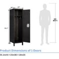 thumbnail image 3 of Yizosh Metal Locker with Lockable Doors, Industrial Steel Storage Lockers for Employees - Locker Storage Cabinets for School, Gym, Home, Office, Garage, 3 of 16
