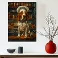 thumbnail image 5 of Funny Dog Kitchen Wall Art - Dining Room Wall Decor - American English Coonhound Cooking Food Canvas Prints for Farmhouse Kitchen Decor, Modern Restaurant Painting Artwork, 5 of 6
