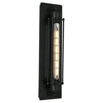 CWI Lighting Kiera 1 Light Farmhouse Metal Wall Sconce in Black