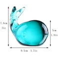 thumbnail image 4 of Mother's Day Gifts for Mum Hand Blown Glass Whale Figurine(Whale), 4 of 7