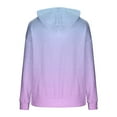 thumbnail image 5 of Women’s Colorful Oversized Hoodie Long Sleeve Gradient Color Block Sweatshirt with Drawstring and Pockets Fall Winter Loose Casual Hooded Top for Everyday Comfort and Style, 5 of 5