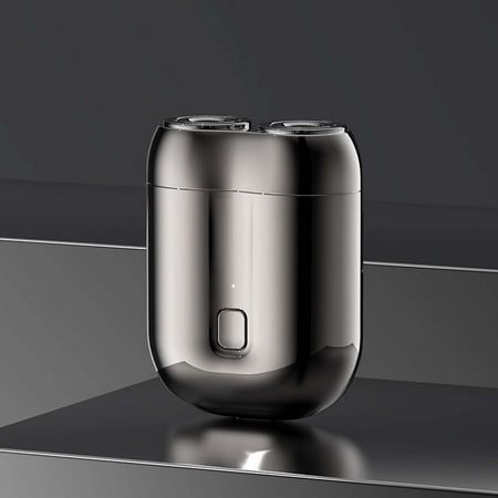 Mini Dual-Head Electric Shaver Mini Razor Dual Head Portable Mini Portable Electric Shaver Double Head Razor Pocket Size Washable Electric Razor Double-Ring Magnetic Cutter Unisex