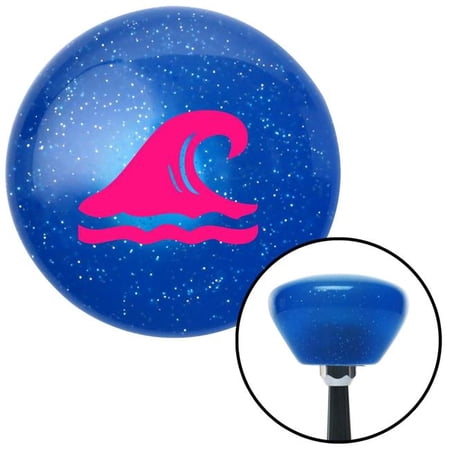 American Shifter Pink Hawaiian Waves No. 2 Blue Retro Metal Flake Shift Knob with M16 x 1.5 Insert Auto Brody