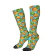 thumbnail image 2 of Vsdgher Pineapple Print Thigh High Socks Extra Long Stretchy Sock Women Over Knee High Opaque Stocking Daily Wear, 2 of 8