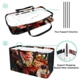 thumbnail image 4 of Fragmented Flowers Large Capacity Reusable Foldable Oxford Cloth Cube Organizer Storage Bag Picnic Baskets Picnic Basket, 4 of 7