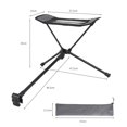 thumbnail image 4 of 2x Reposapiés para silla plegable, reposapiés reclinable para acampar, asiento para todo tipo de sillas plegables para acampar, viajar y pescar Soledad Reposapiés plegable, 4 of 10