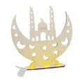thumbnail image 2 of Lámpara de mesa de madera decorativa Eid Mubarak para decoración de fiestas de bodas, duradera Estilo A, 2 of 9