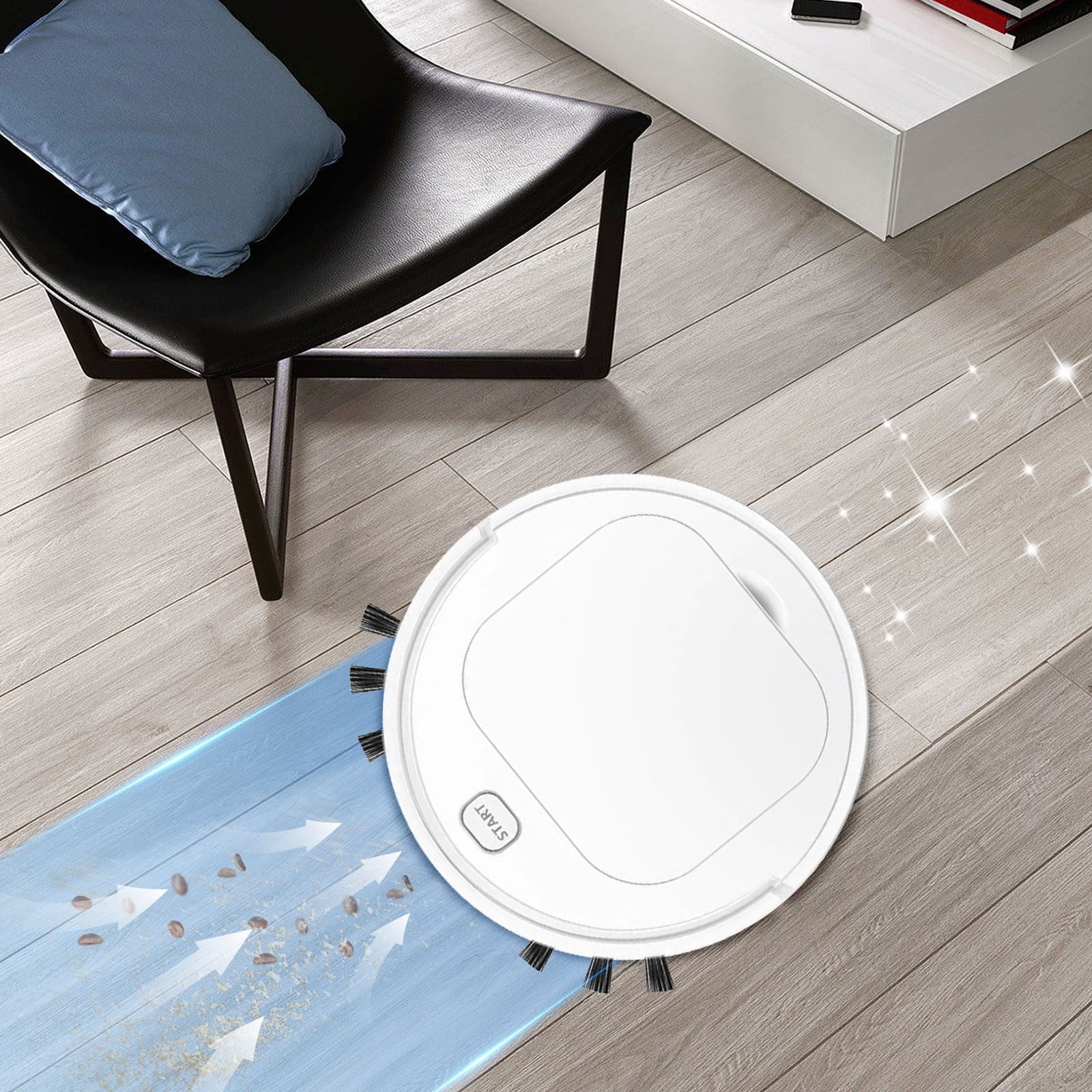 Zenithome Under 22$ Sweeping Robot Mop Sweep and Suction Smart Three-In-One Cleaning Machine Lazy Vacuum Cleaner Home Appliances Small Gifts Smart Home Appliances Gift