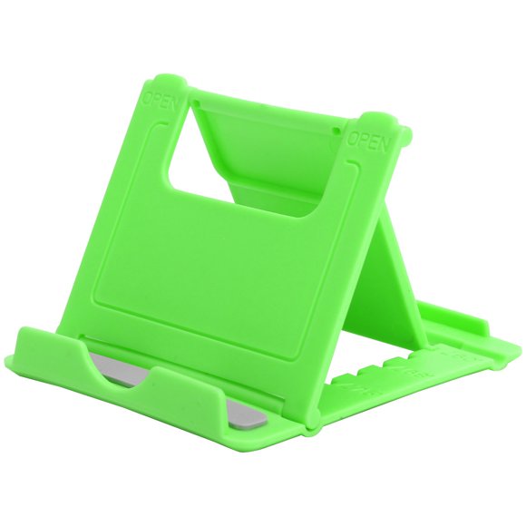 Support de Téléphone Mobile Portable Simple Mini Support de Téléphone Cellulaire de Bureau Support de Téléphone Pliable Vert