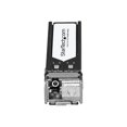 thumbnail image 1 of StarTech.com Juniper SFP-GE10KT15R13 Compatible SFP Module, 1000BASE-BX-D, 1 Gigabit Ethernet Bi-Directional (BiDi) Fiber Single Strand SFP, LC 10km, Mini GBIC Transceiver SFP, Downstream - Lifetime Warranty (SFPGE10KT5R3) - SFP (mini-GBIC) transceiver module (equivalent to: Juniper SFPP-10GE-LR) - 1GbE - 1000Base-BX10-D - LC single-mode - up to 6.2 miles - 1310 (TX) / 1550 (RX) nm, 1 of 4