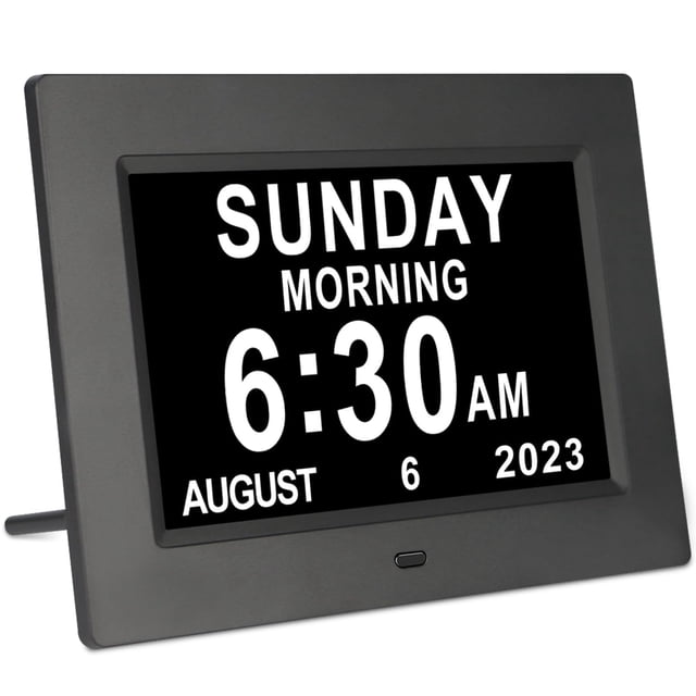 Reloj digital del día de la semana TSITSC de 7 pulgadas para personas mayores