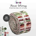 thumbnail image 6 of Jelly Roll Fabric Strips for Quilting, 2.5" Precut for DIY, 40 Strip Assorted Bundle, Perfect Quilting Fabric for Sewing, Jelly Roll For Scrapbooking, Craft, Home Dcor, Rug - Floral Whimsy, 6 of 8