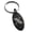 Black, variant on Stainless Steel Letter X Initial Metro Retro Monogram Engraved Small Oval Charm Keychain Keyring